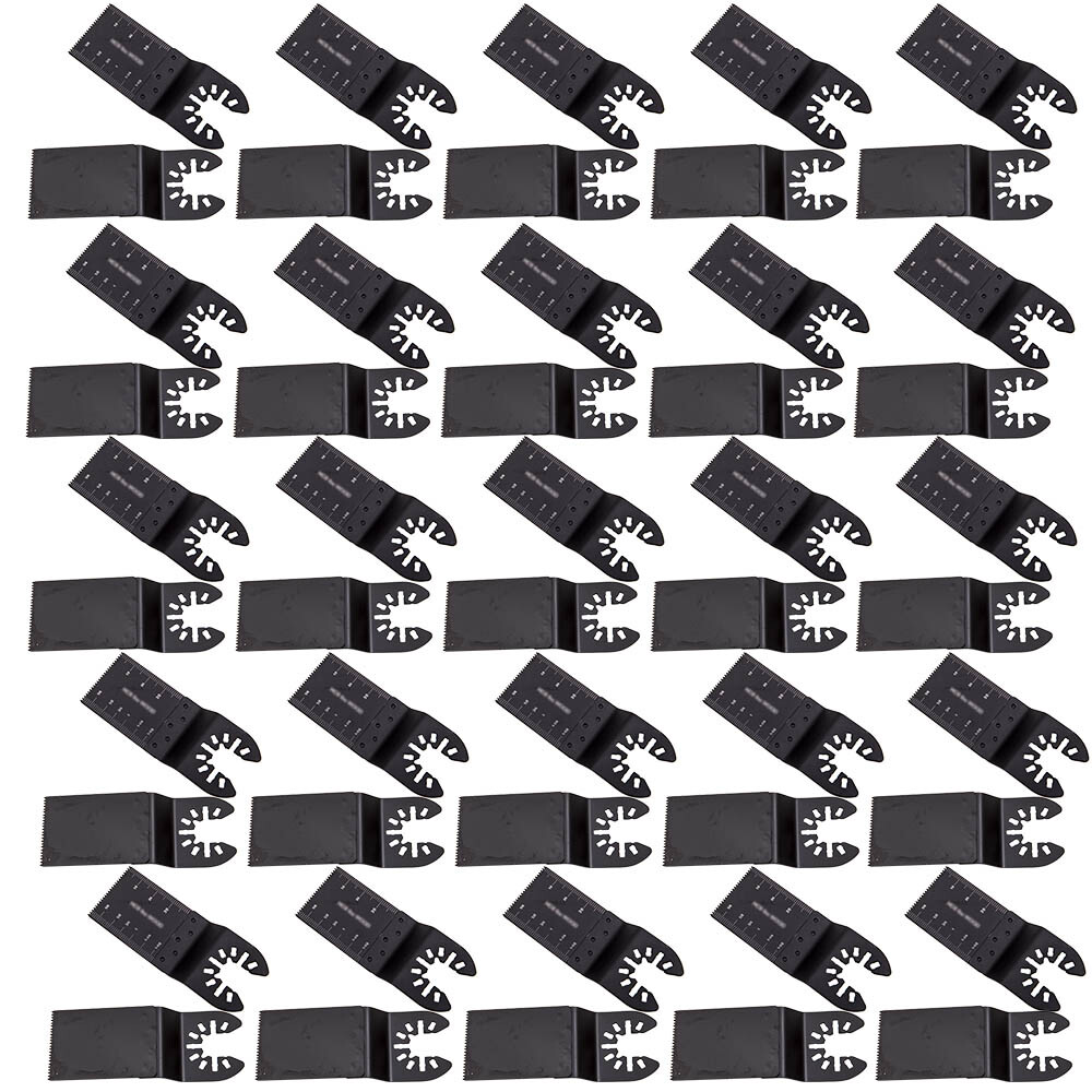 50Packs Universal 34mm Oscillating Multi Tool Saw Blades Carbon Steel Cutter DIY