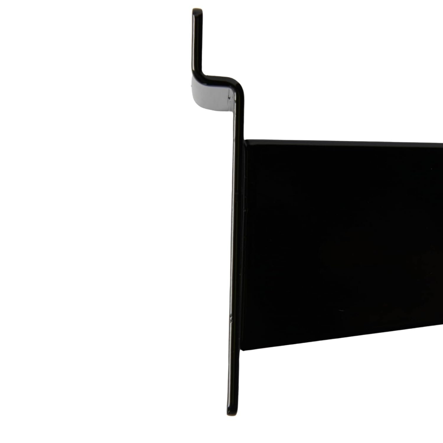 24 Slatwall 8" Knife Shelf Brackets Black Lip Retail Shelving Display Bracket