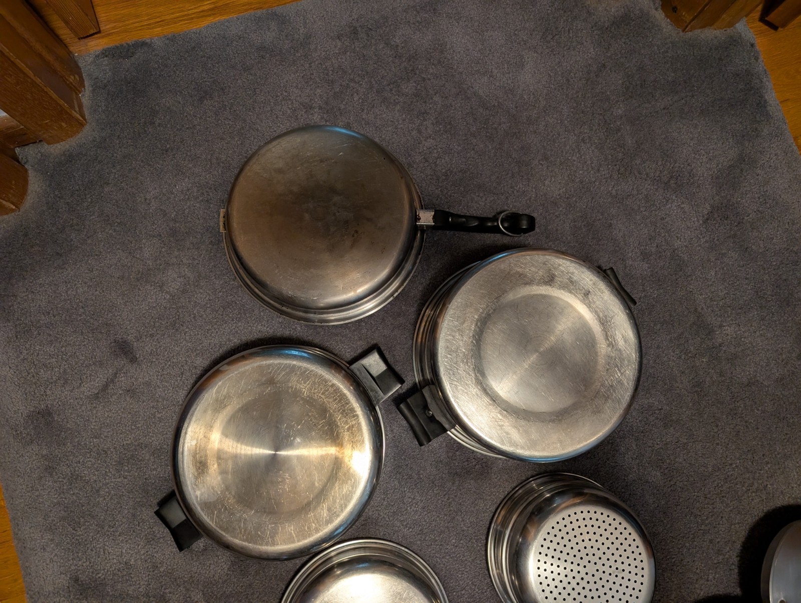 Vintage SALADMASTER 18-8 Tri-Clad Stainless Steel 15 Piece Cookware Set Made USA