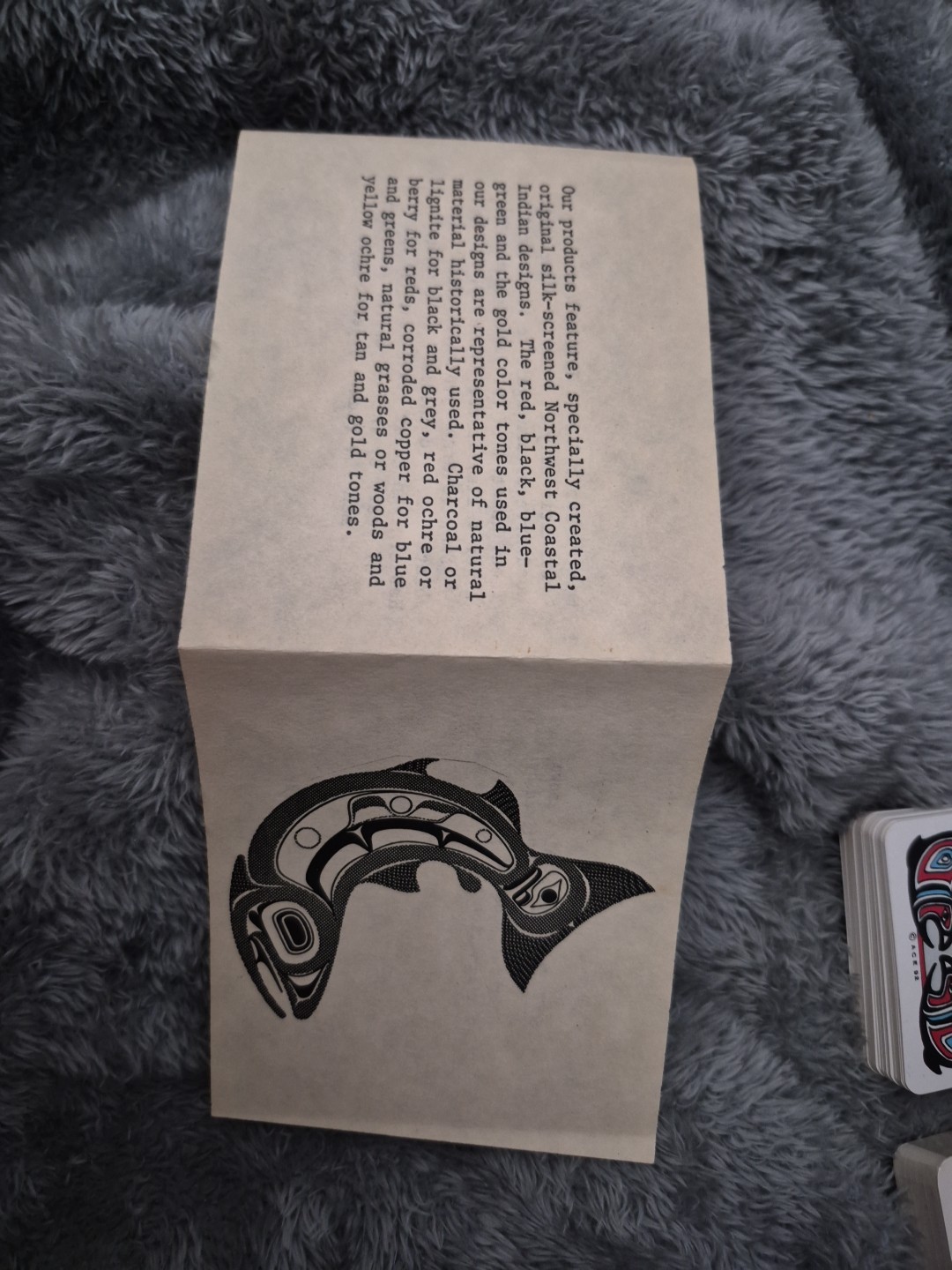 Upper Tribe Skagit SALMON Wooden Trinket Box w Lid P Dunthorne 1988