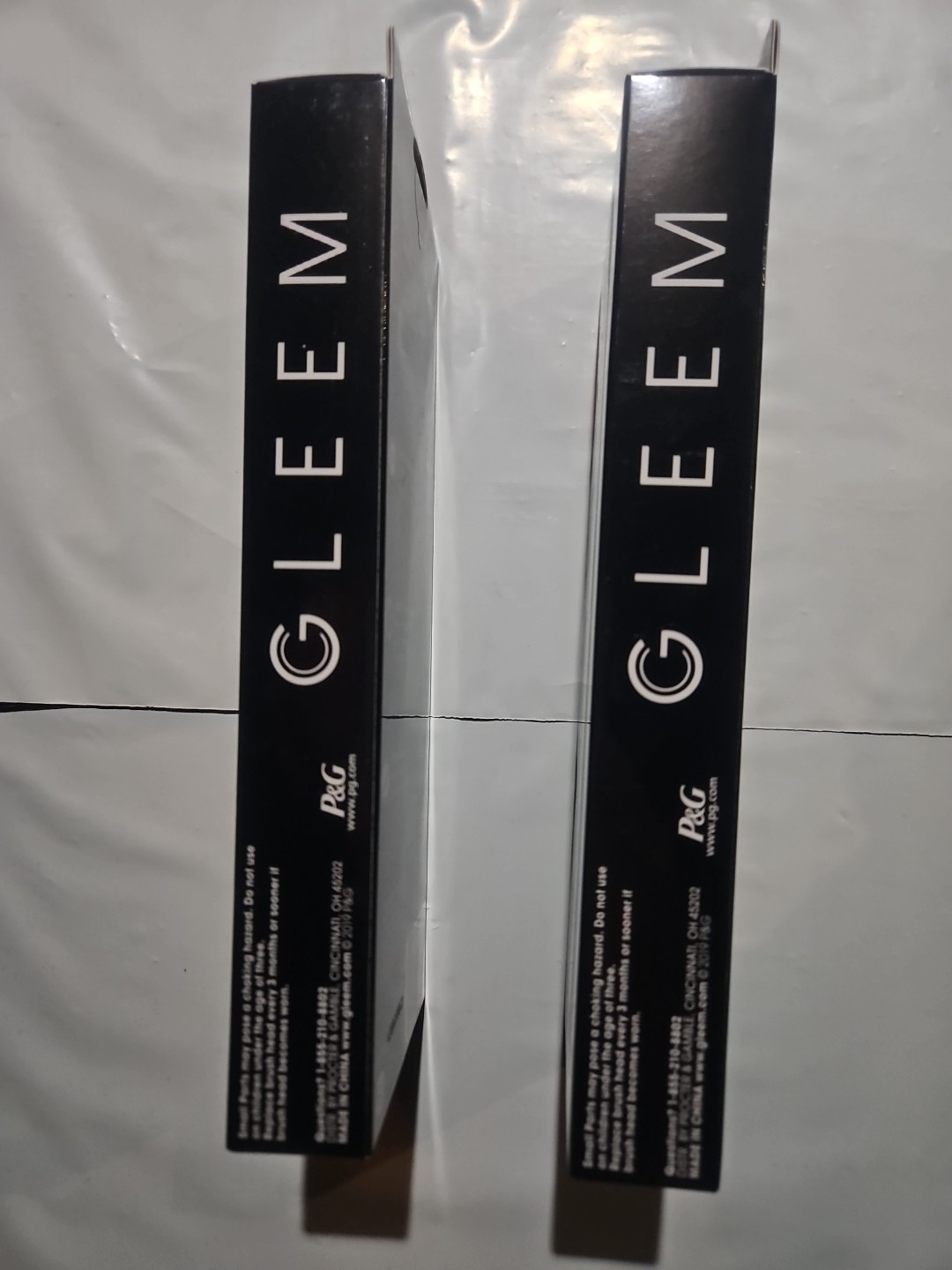Lot of 2 Gleem Electric Power Toothbrush Battery Black Free S&H Factory Sealed