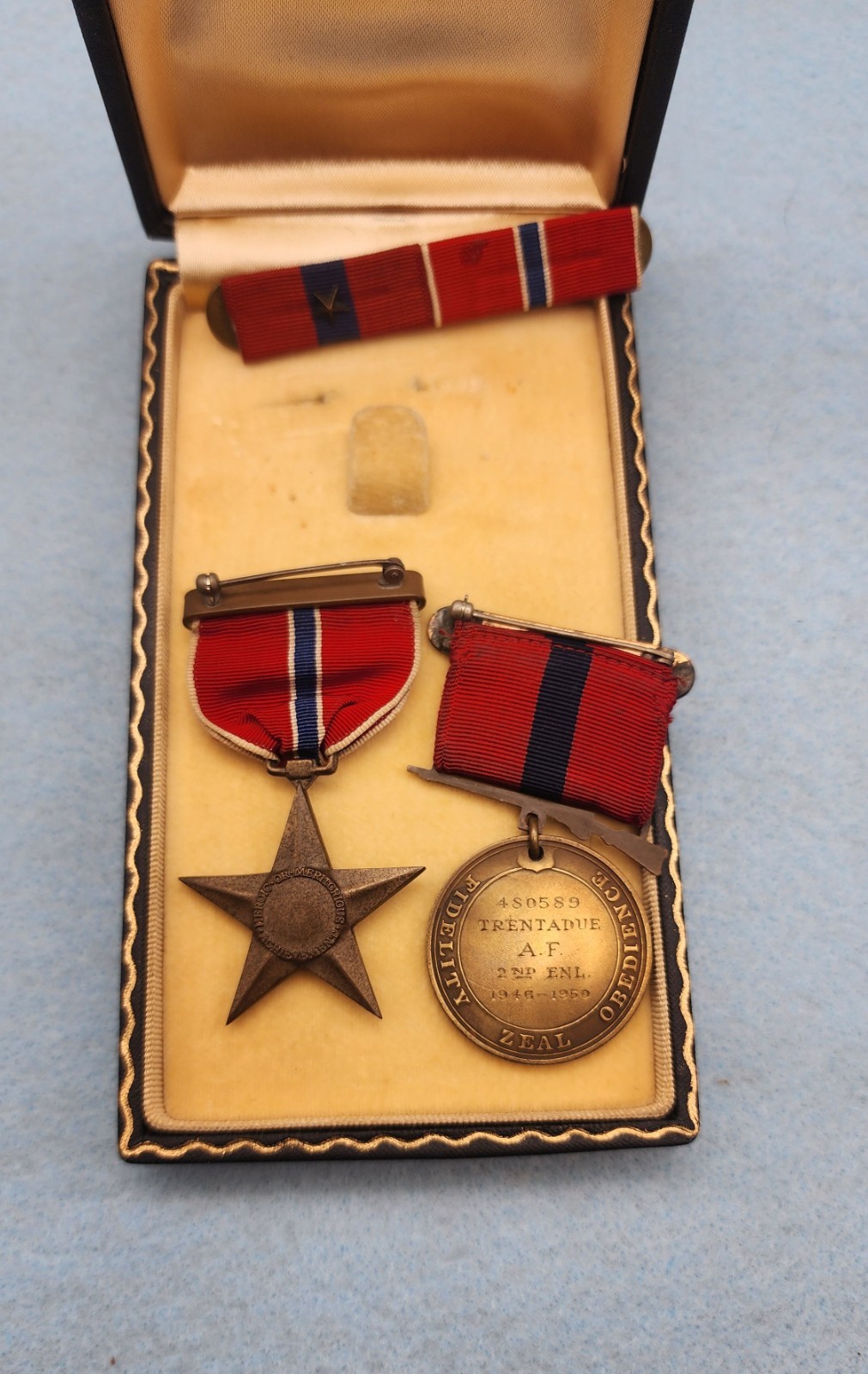 USMC medal lot - Iwo Jima - USMC Bronze Star and Good Conduct Medal
