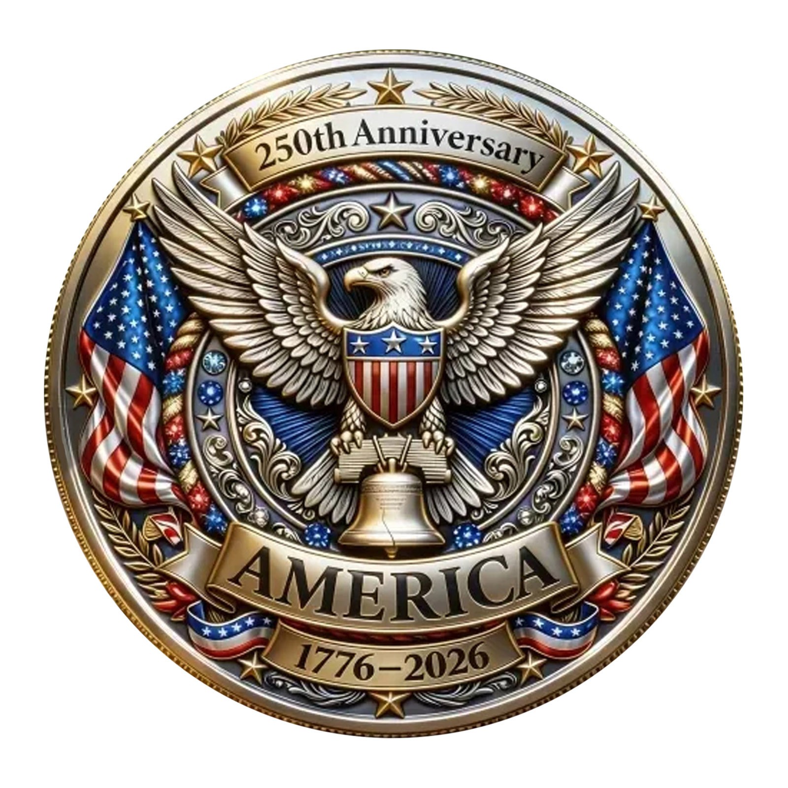 250th Anniversary Commemorative Coin America 1776-2026