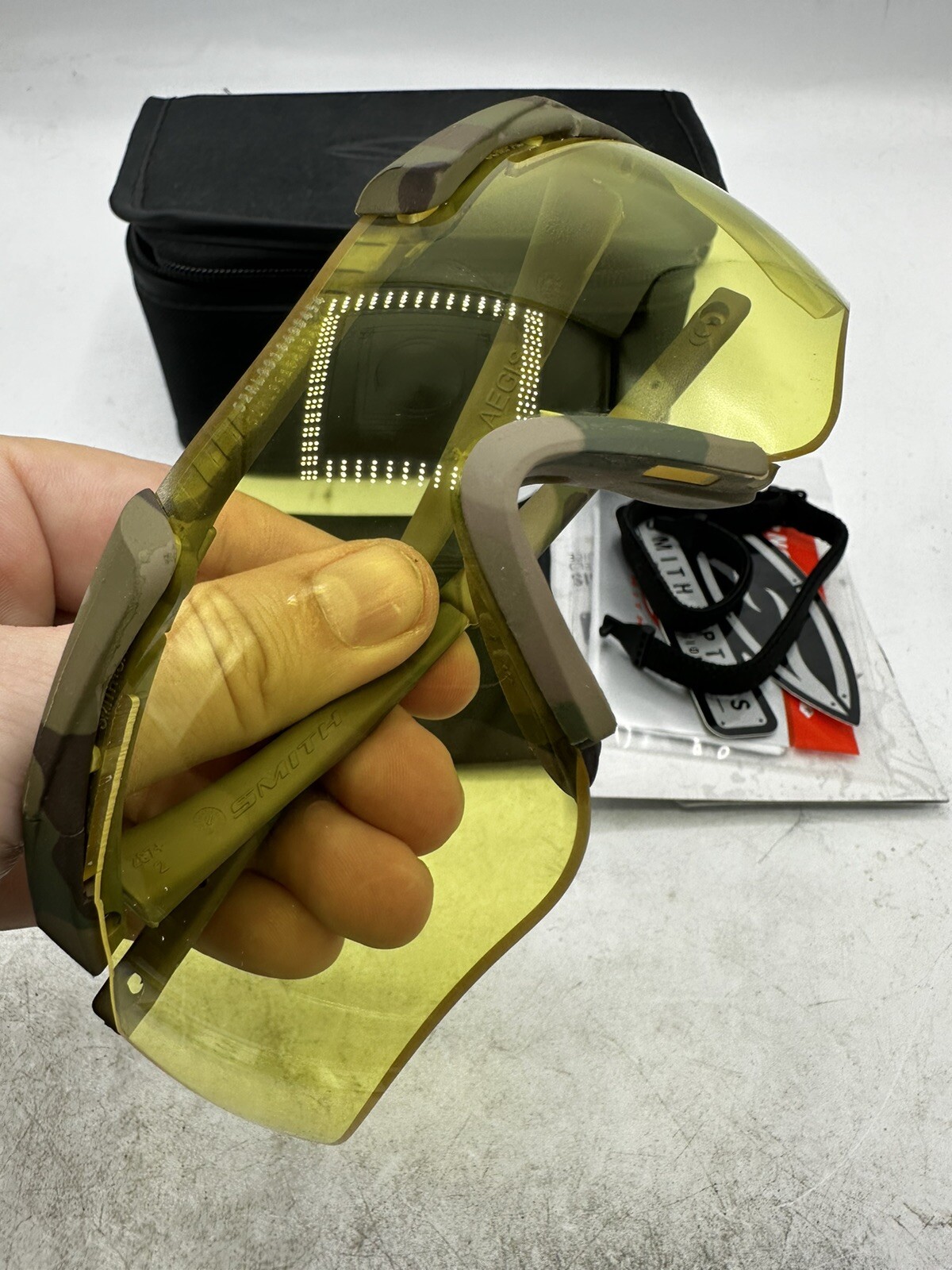 Smith Optics AEGIS Frame, Yellow Lens Shooting Glasses Multicam OCP APEC