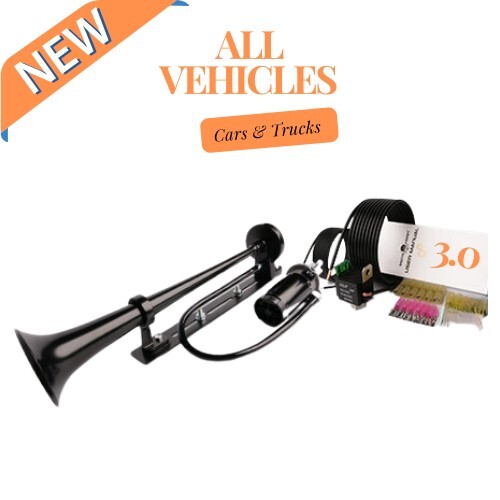 Moto Horn 3.0 Super Loud 🌟All Vehicles Cars & Trucks Black