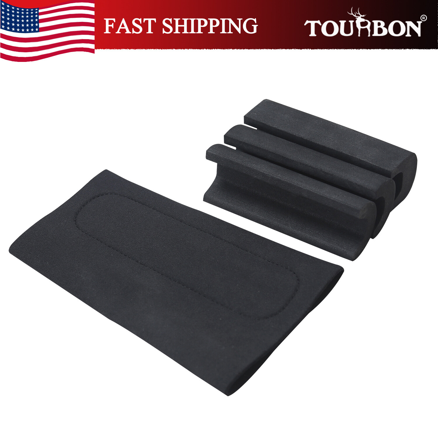 Tourbon Cheek Rest Riser Rifle Buttstock Holder Adjustable with 3 EVA Foam Pad