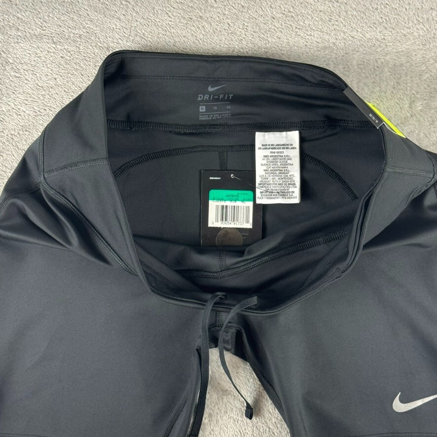 Nike Fast Womens Dri-Fit 7" Compression Running Shorts CJ2373-010 Black Size XL