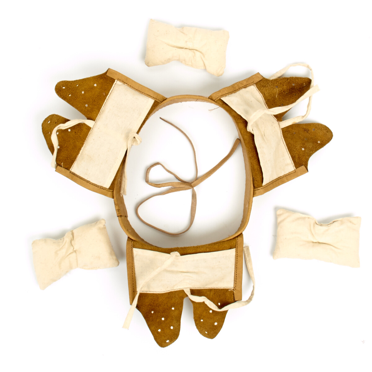 German WWI M16 Helmet Leather Liner - 7 1/2 (60 cm)