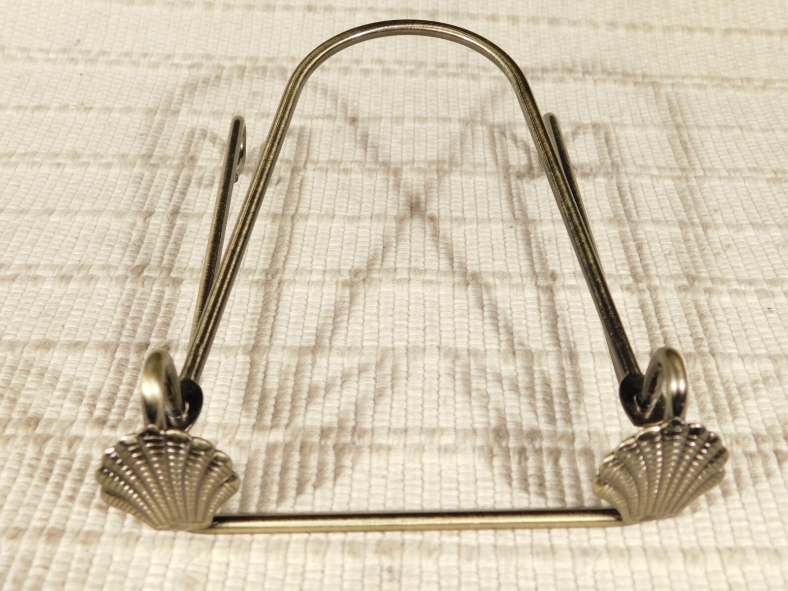 Easel Display Stand Metal Medium Size Adjustable Sea Shell Design