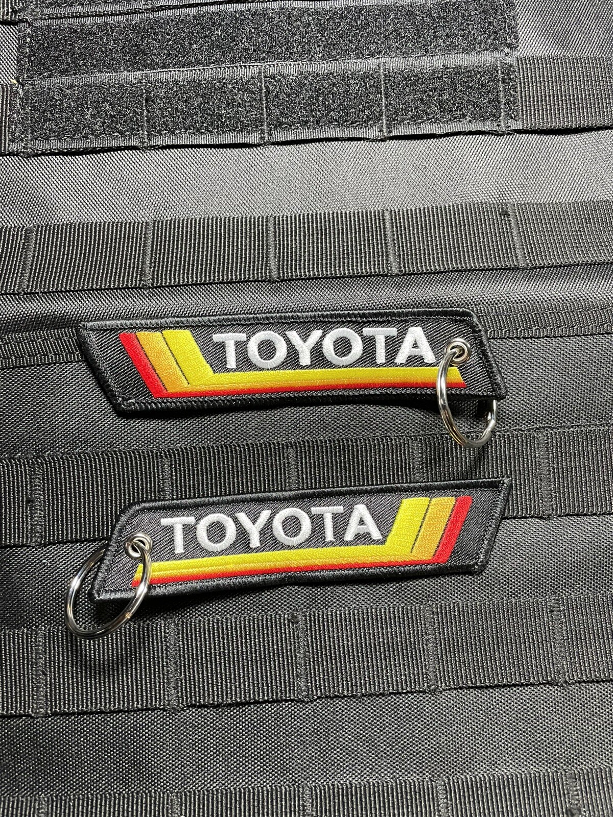 2 Pack TOYOTA Keychain Vintage Retro 4RUNNER TACOMA SUPRA TUNDRA TRD