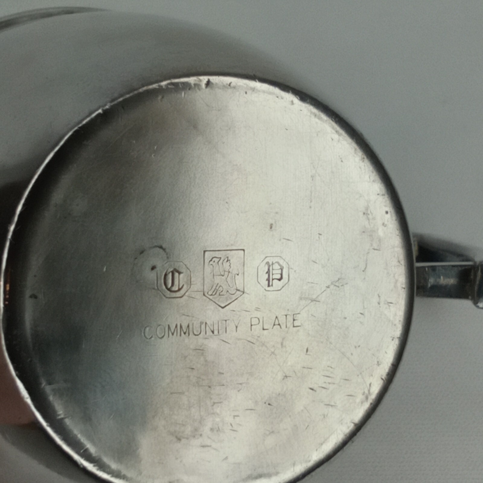 Antique 1890s Oneida Silver-Plated Mug Engraved R H A Made In USA