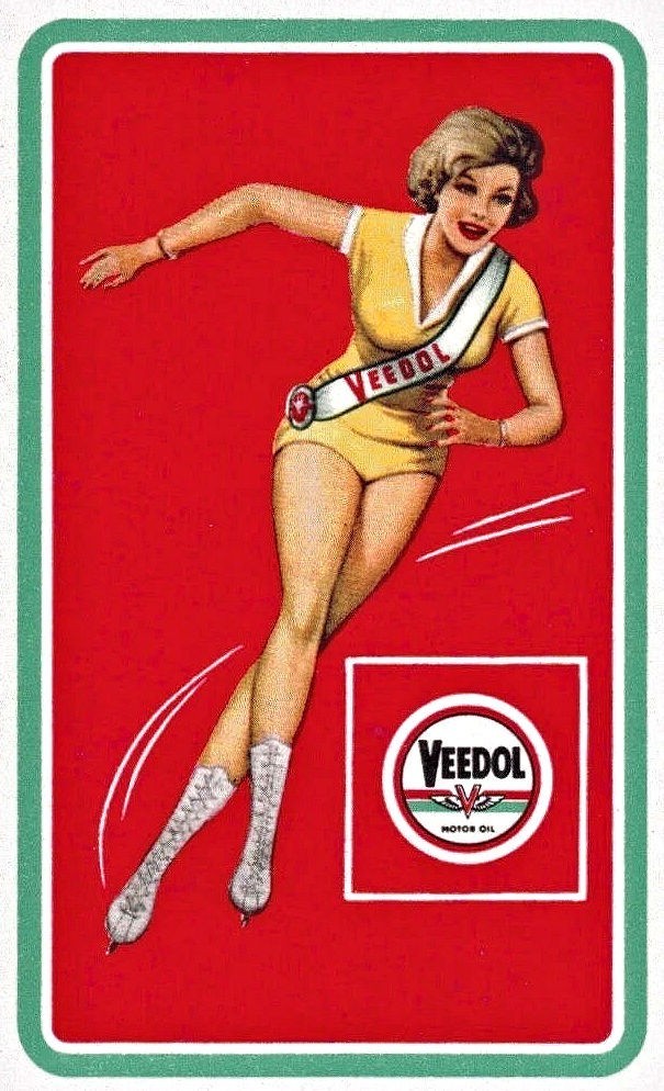 Vintage Veedol  new #1 5X7 PHOTO REPRINT FROM OLD CARD