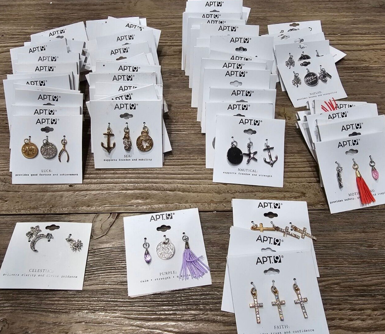 NEW 85 Pcs Necklace Charms Jewelry Nautical Faith Sea Apt.9 Mother Nature