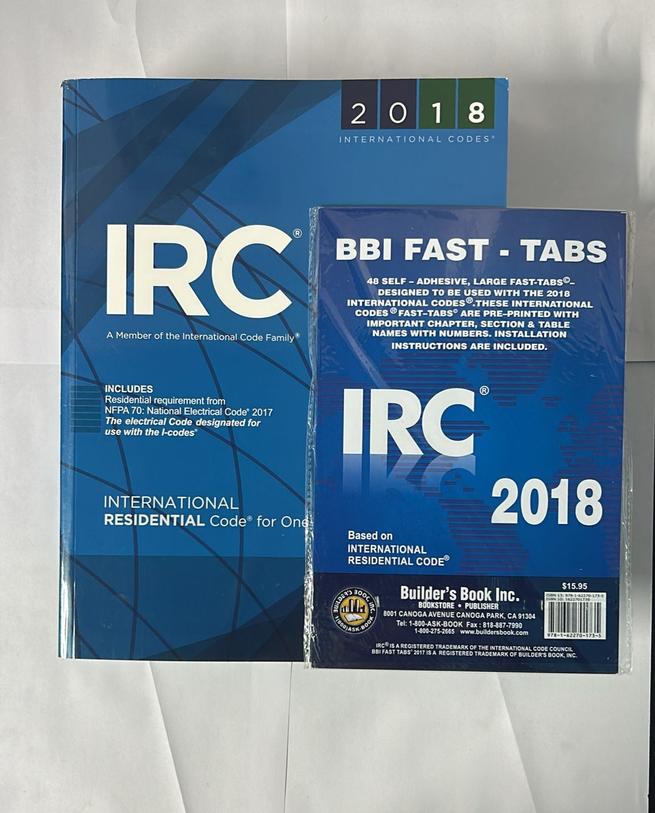 2018 IRC International Residential Code Book with tabs