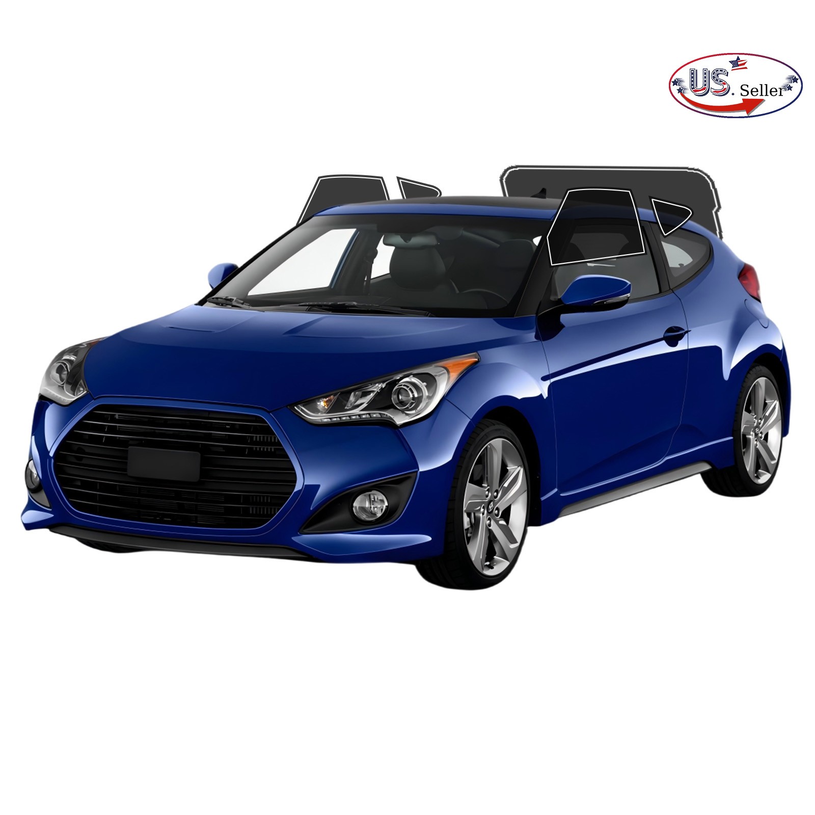 PreCut All Sides Window Film Any Tint Shade % For Hyundai Veloster 2012-2017