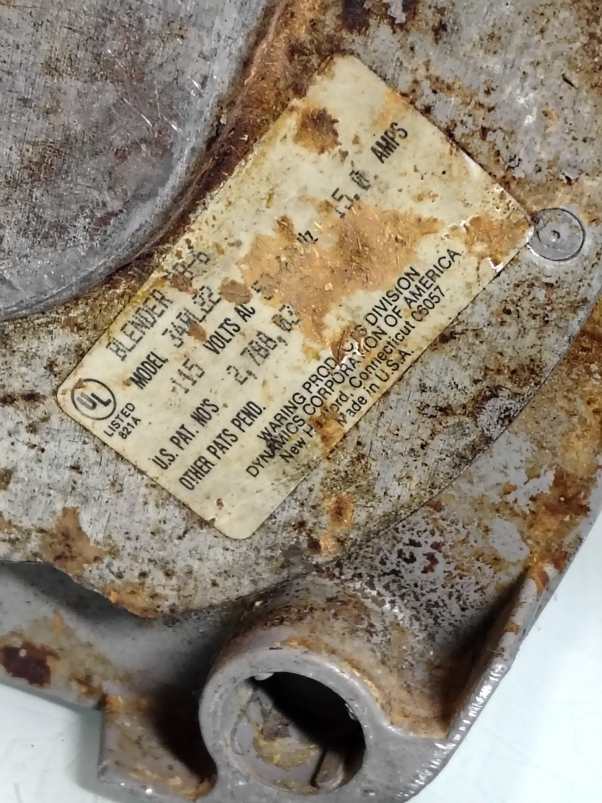 Waring Blender CB6 115 Volts Model 34BL22 Used - Needs Rubber Legs/Pads