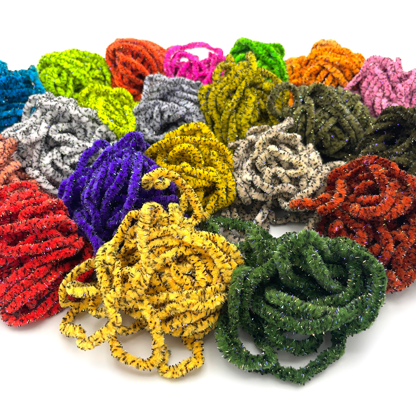 UV MOTTLED GALAXY MOP CHENILLE - Hareline Fly Tying & Jig Material - 21 Colors!