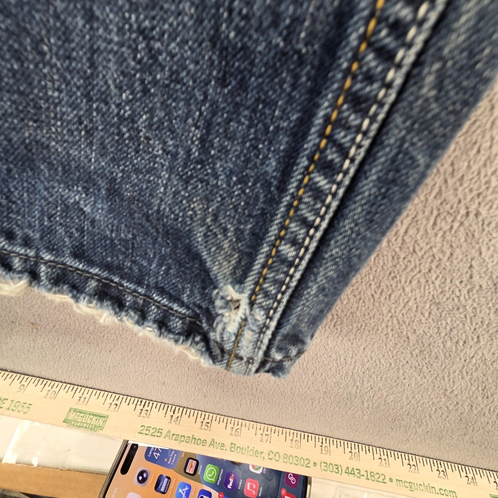 Diesel Zathan Jeans Mens 30x32 Blue Bootcut Made Italy 0071S