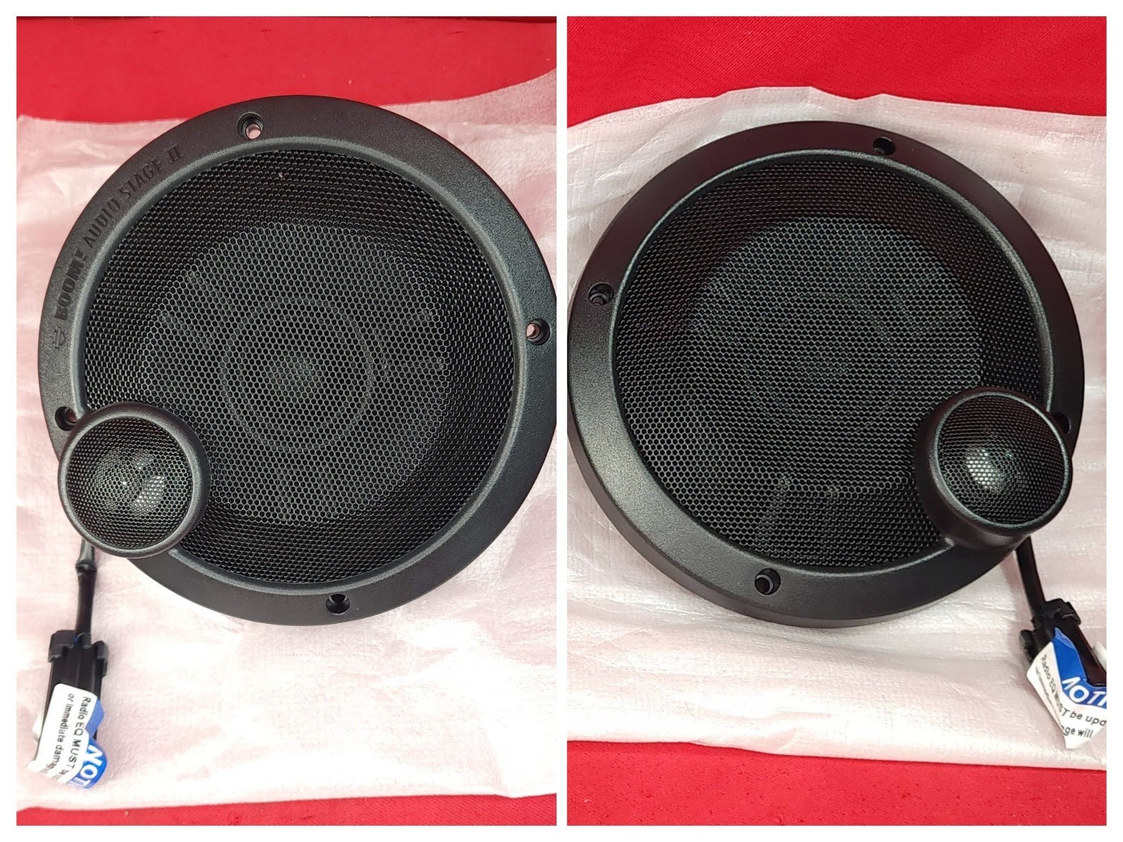 2 x 6.5" Motorcycle Speakers Boom Audio Stage 2 For Harley-Davidson Touring Bike