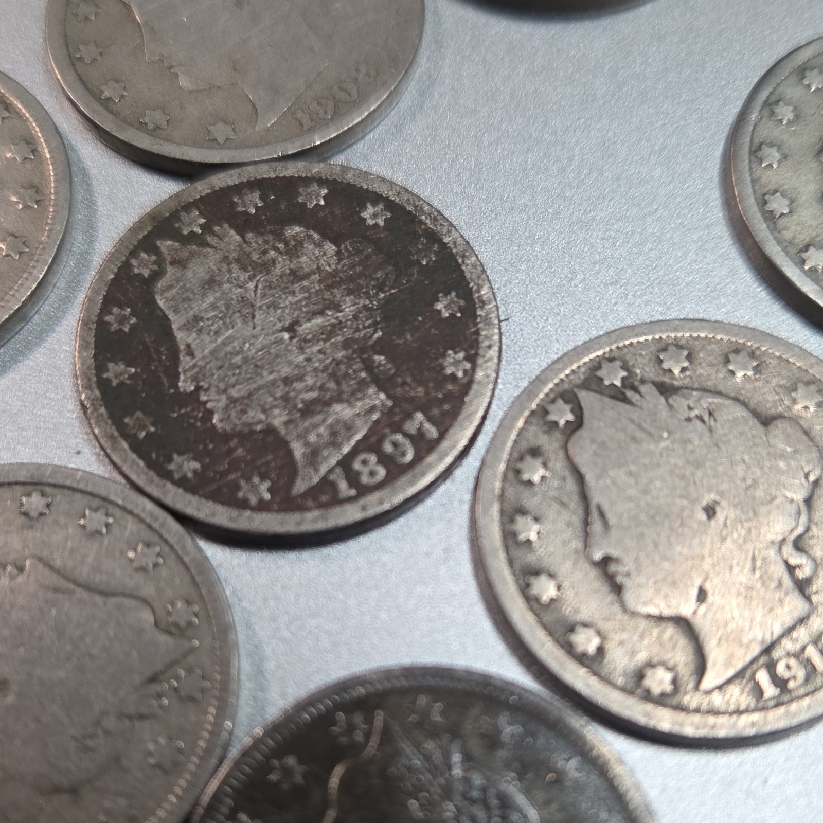 Liberty V Nickel Lot (20 Coins) Better Grade 1890s–1912 Incl 1912D Strong Detail