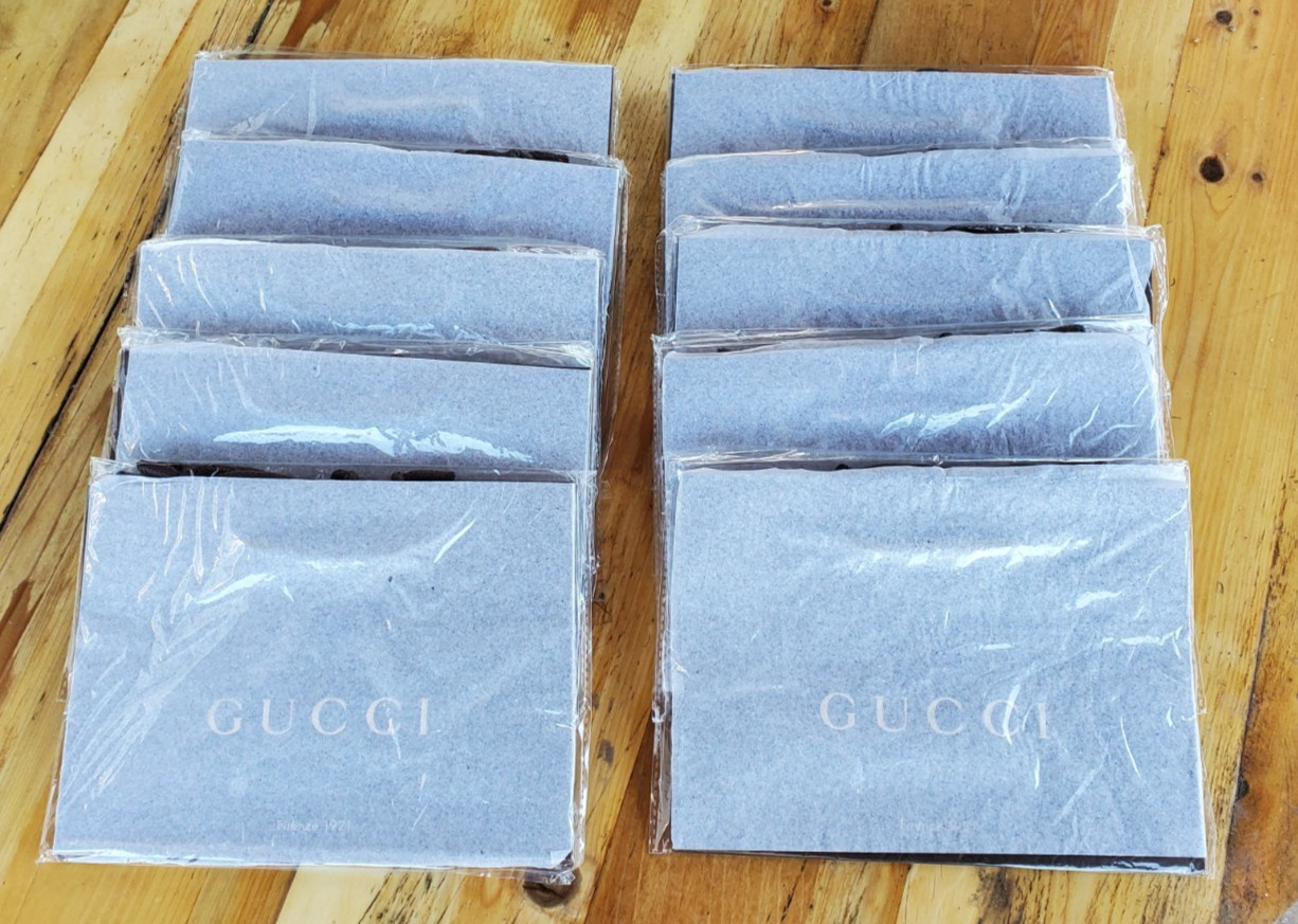 (10 Pack) GUCCI Firenze 1921 Paper Shopping Gift Bag Brand New 9" x 6.7" x 2.5"