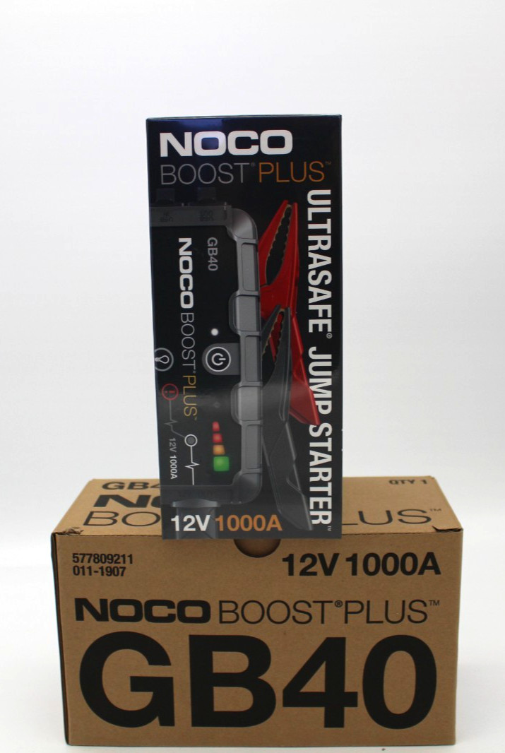 NOCO GB40 Boost Plus 12V 1000A UltraSafe Lithium Jump Starter- Brand New