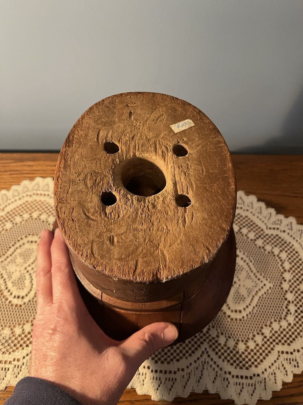 Antique Multi-Piece Wood Millinery Puzzle-Form Hat Block/Mold