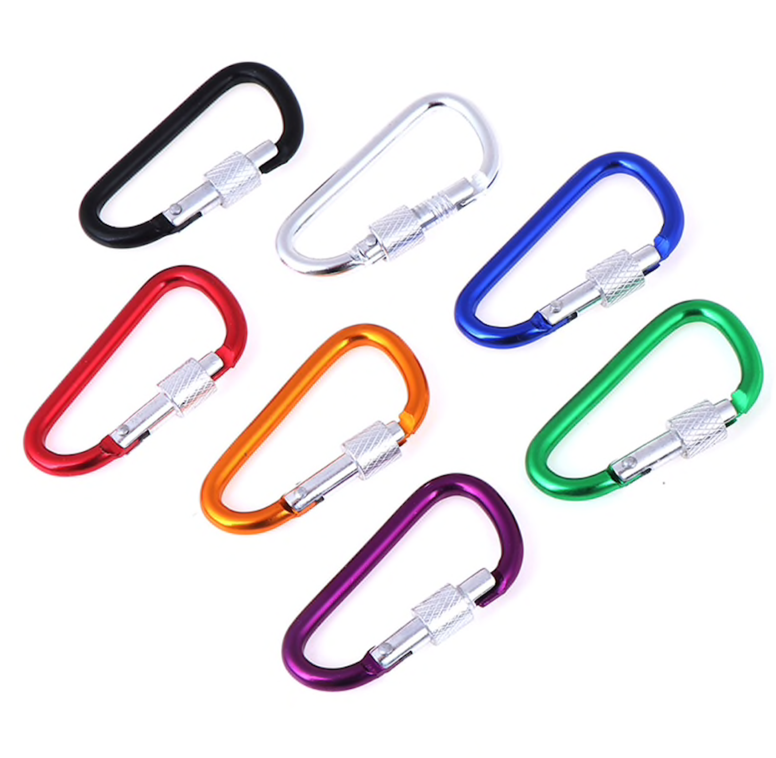 MINI D HOOK/CLIP packs Carabiner aluminum lock FOR backpacks/purses/hand bags