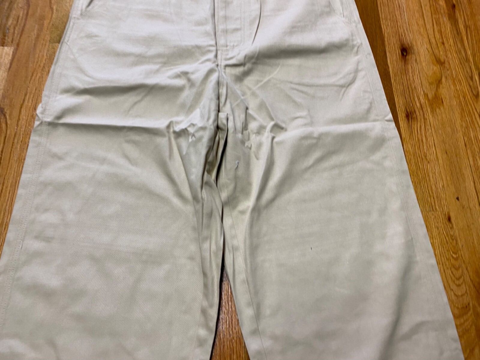 WWII US NAVY OFFICER NCO COMBAT "KHAKIS" SUMMER FIELD TROUSERS-SMALL 32 WAIST