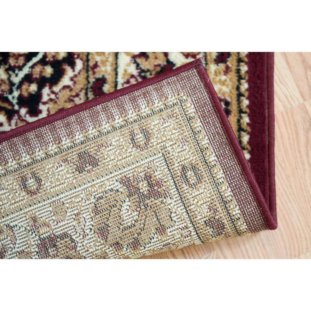 Floral Kerman Burgundy 2 Ft. X 3 Ft. Indoor Area Rug