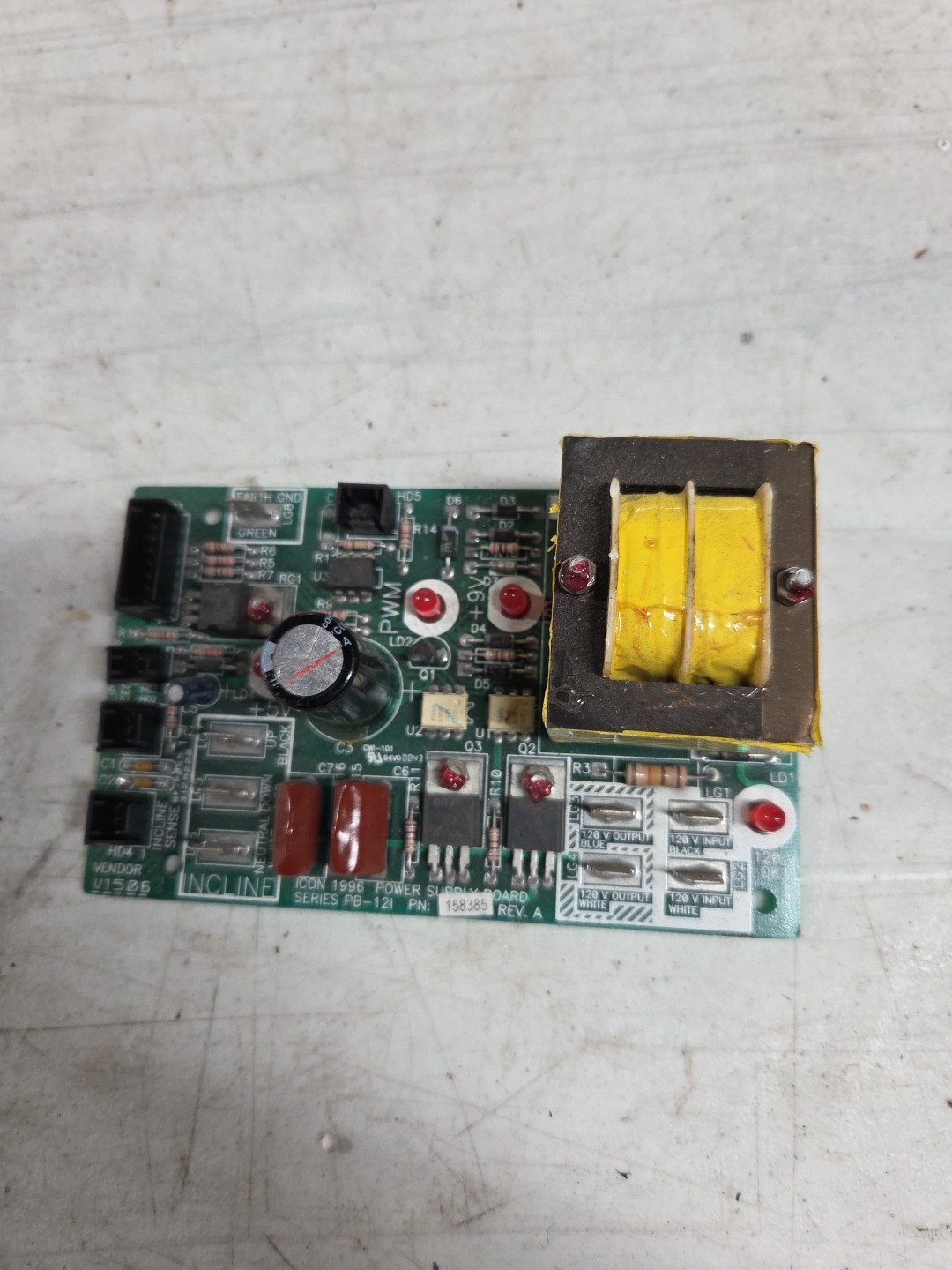 Treadmill Power Supply Board PB-12I PB-121 P/N 158385
