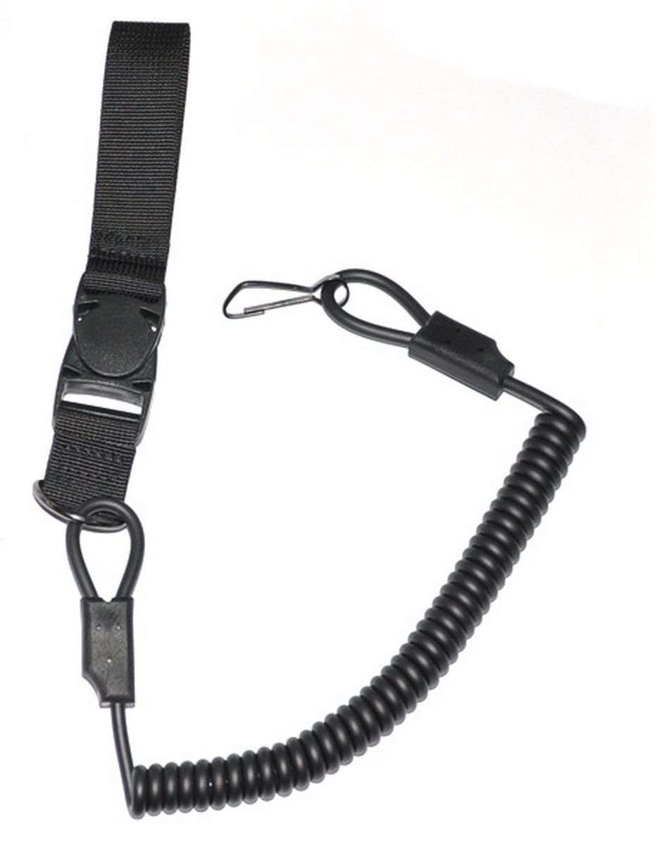Tactical Scorpion Gear Handgun Pistol Safety Lanyard - Black