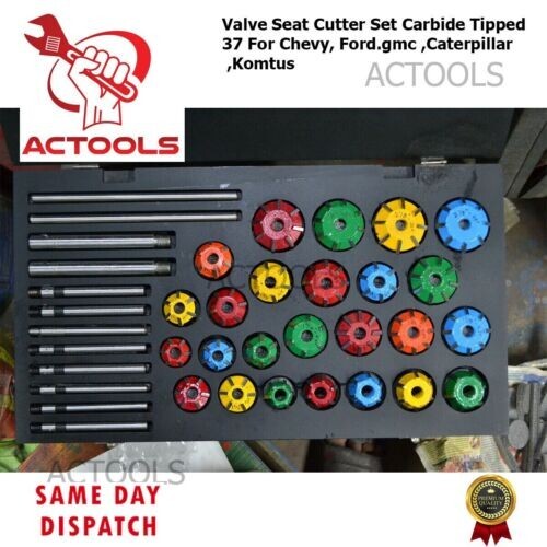 Valve Seat Cutter Set Carbide Tipped 37 For Chevy, Ford.gmc ,Caterpillar ,Komtus