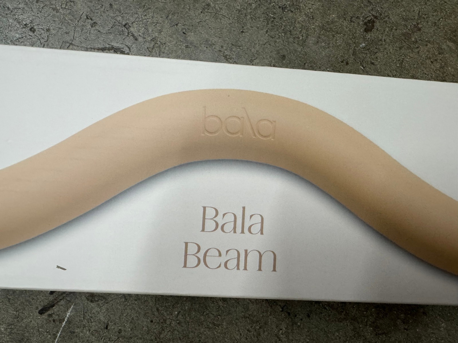 Bala Beam Curl Bar 15 lbs Weighted Bar Color Sand Pilates Workout Training