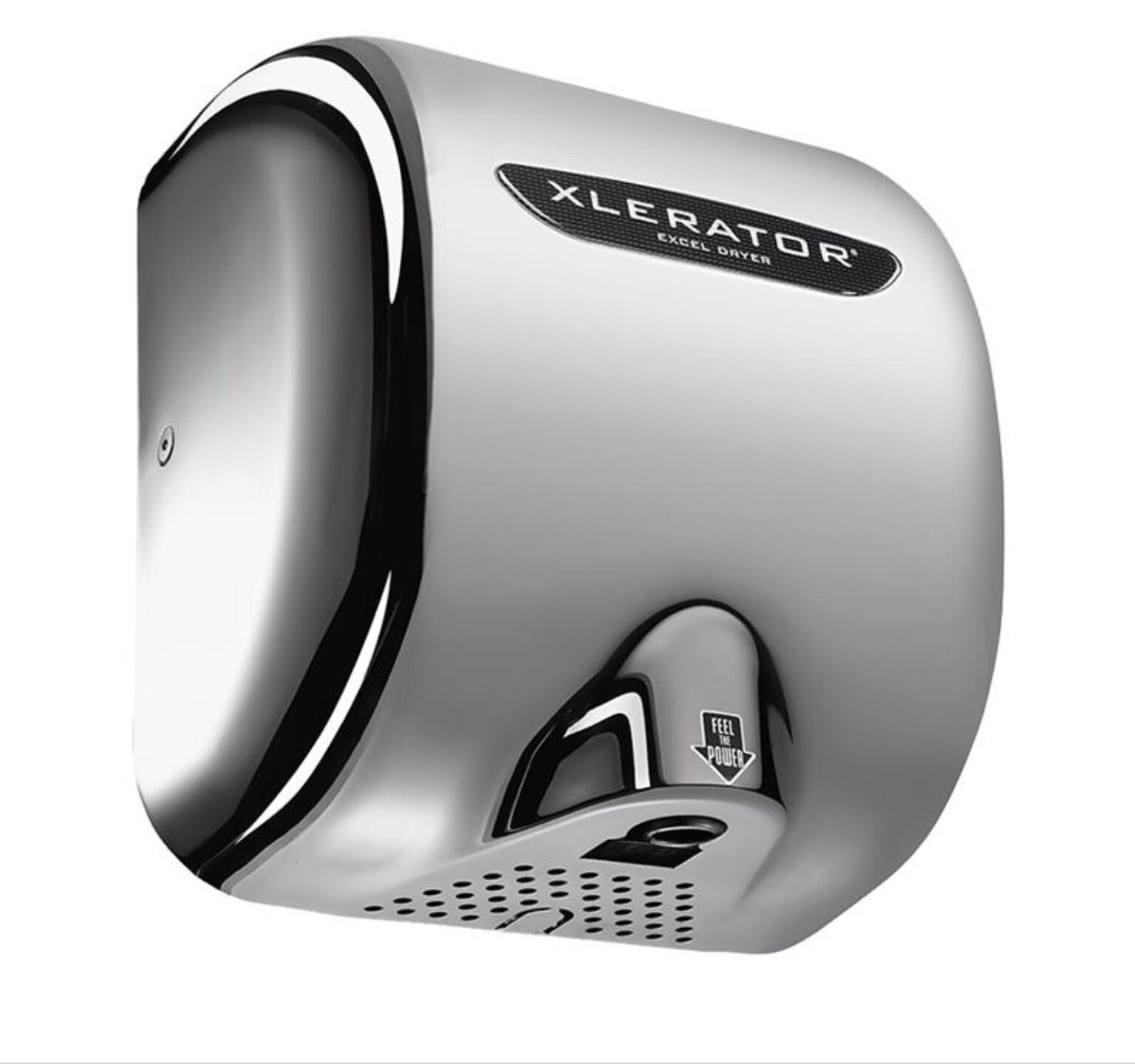 XLERATOR CHROME HAND DRYER XL-C NO TOUCH WALL MOUNT BATHROOM EXCEL XL SB METAL