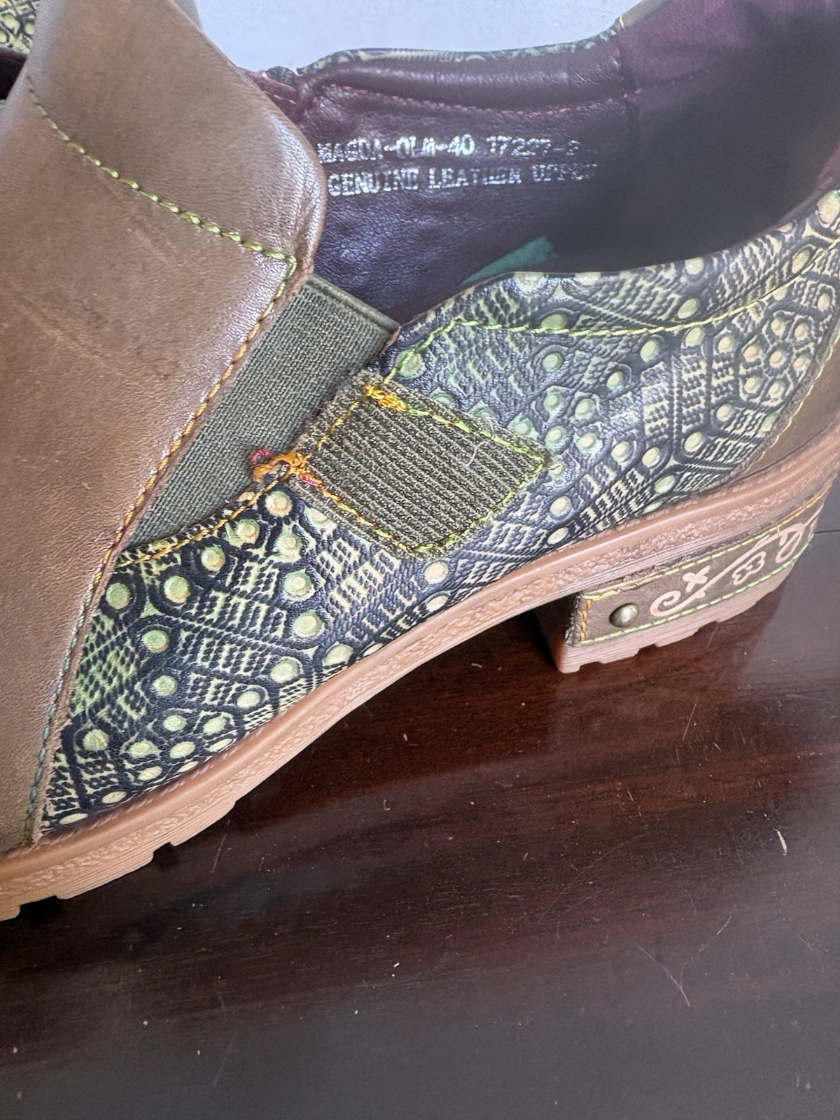 L'Artiste by Spring Step Magda Slip-On Shoes Women's Brown Size US9 EU 40 New