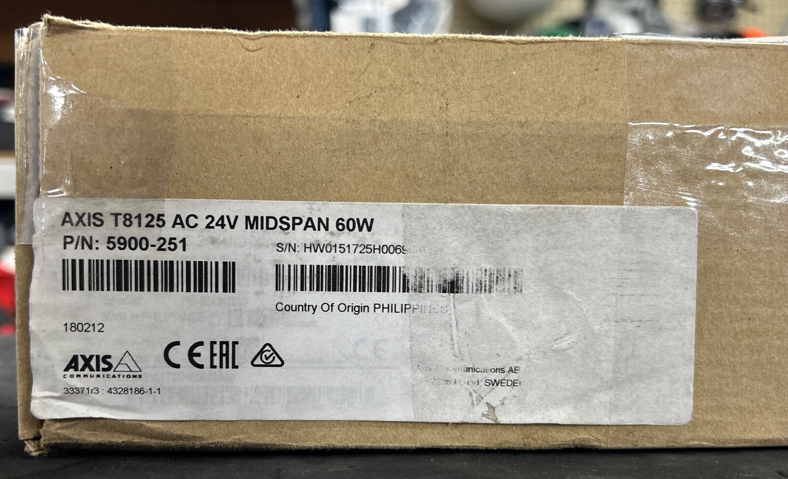BRAND NEW AXIS T8125 AC 24V MIDSPAN 60W 5900-251