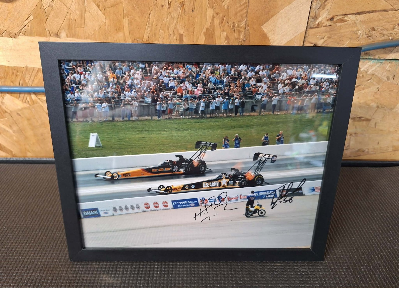 NHRA Hot Rod Fuller Tony Schumacher 2008 Topeka Framed 8x10 Autographed Photo