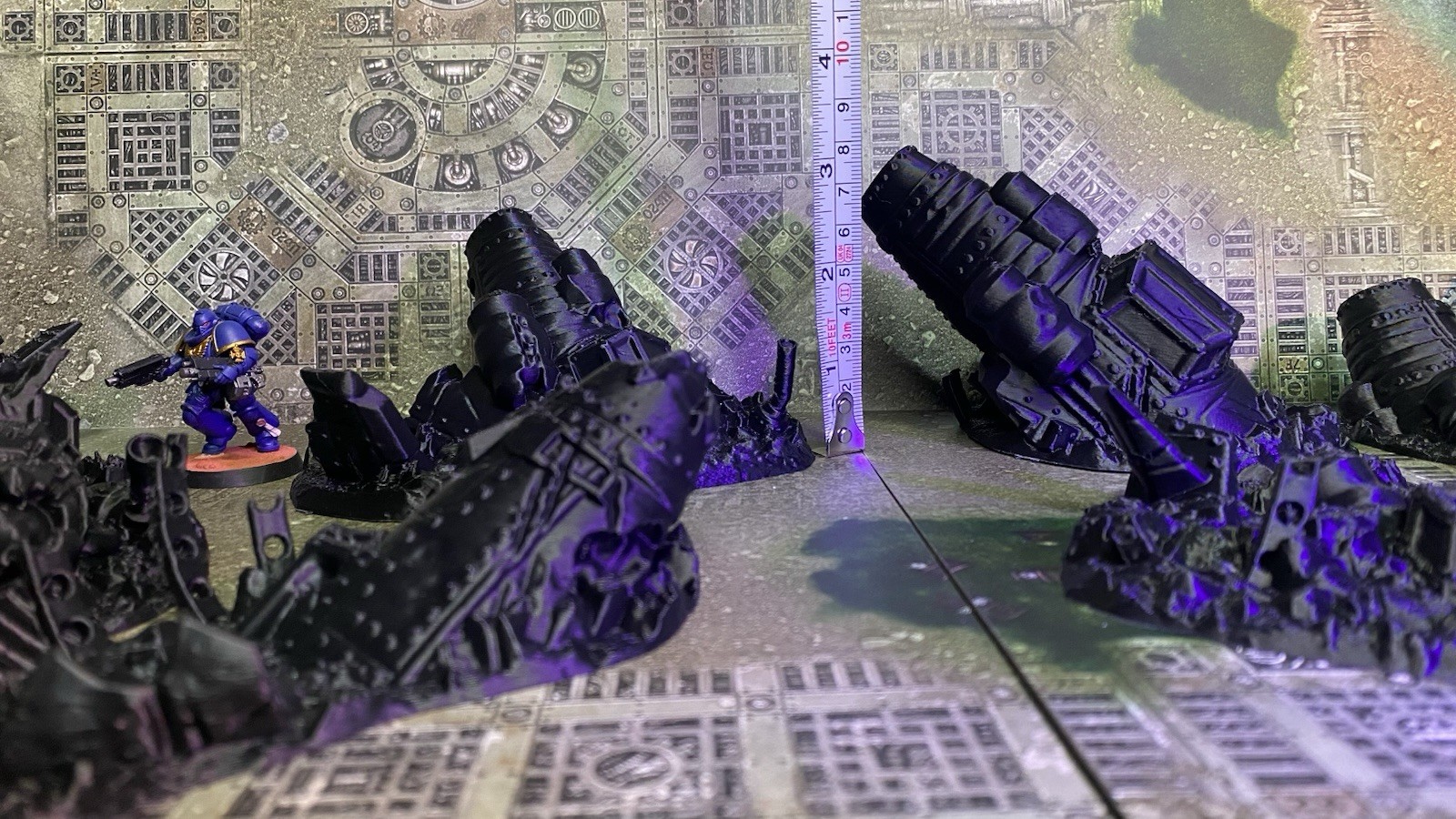 Tabletop Terrain: Crashed Planes\Scatter Terrain Warhammer 40K Compatible -7 PCS