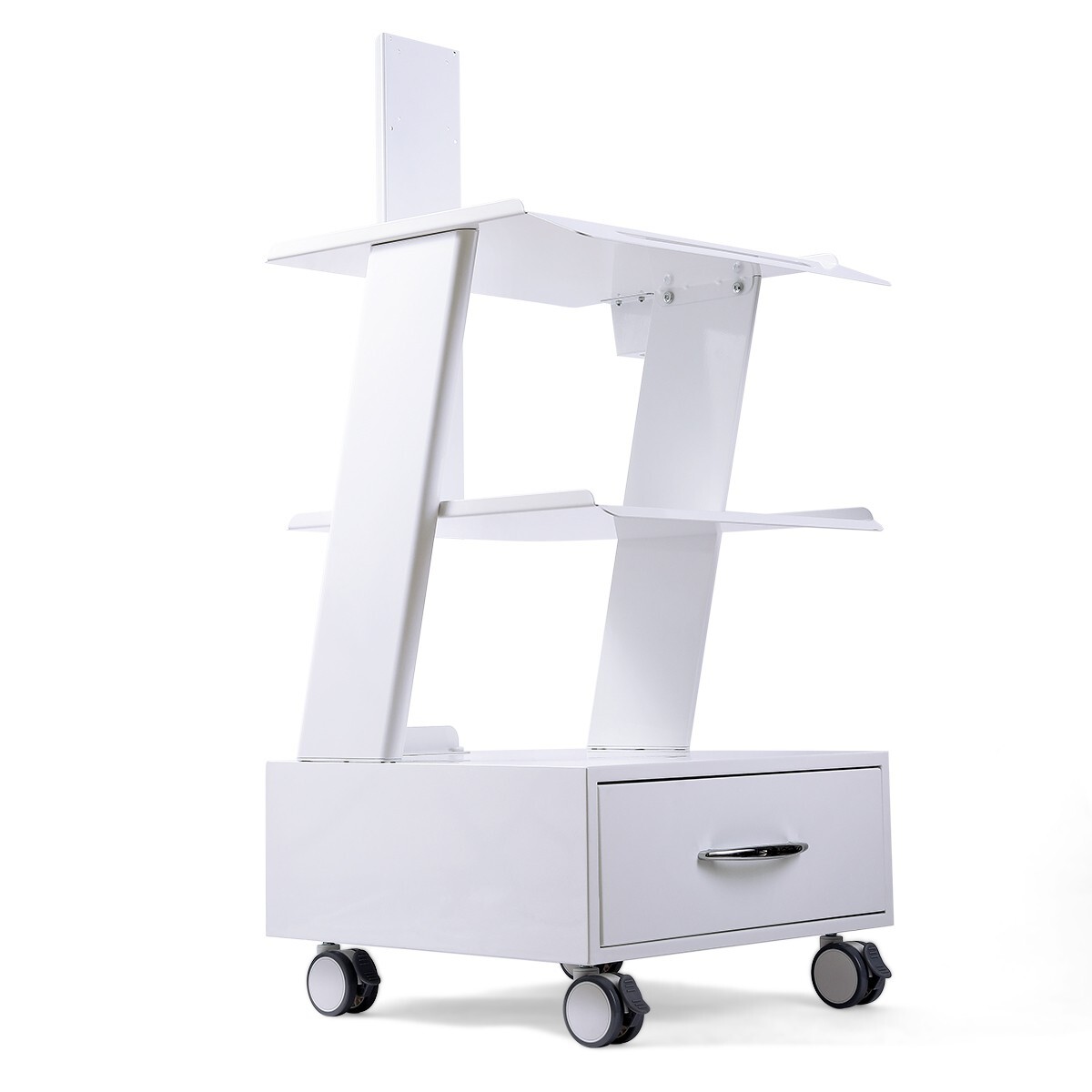Dental Medical Cart Mobile Instrument Trolley Stand fit for Intra Oral Endoscope