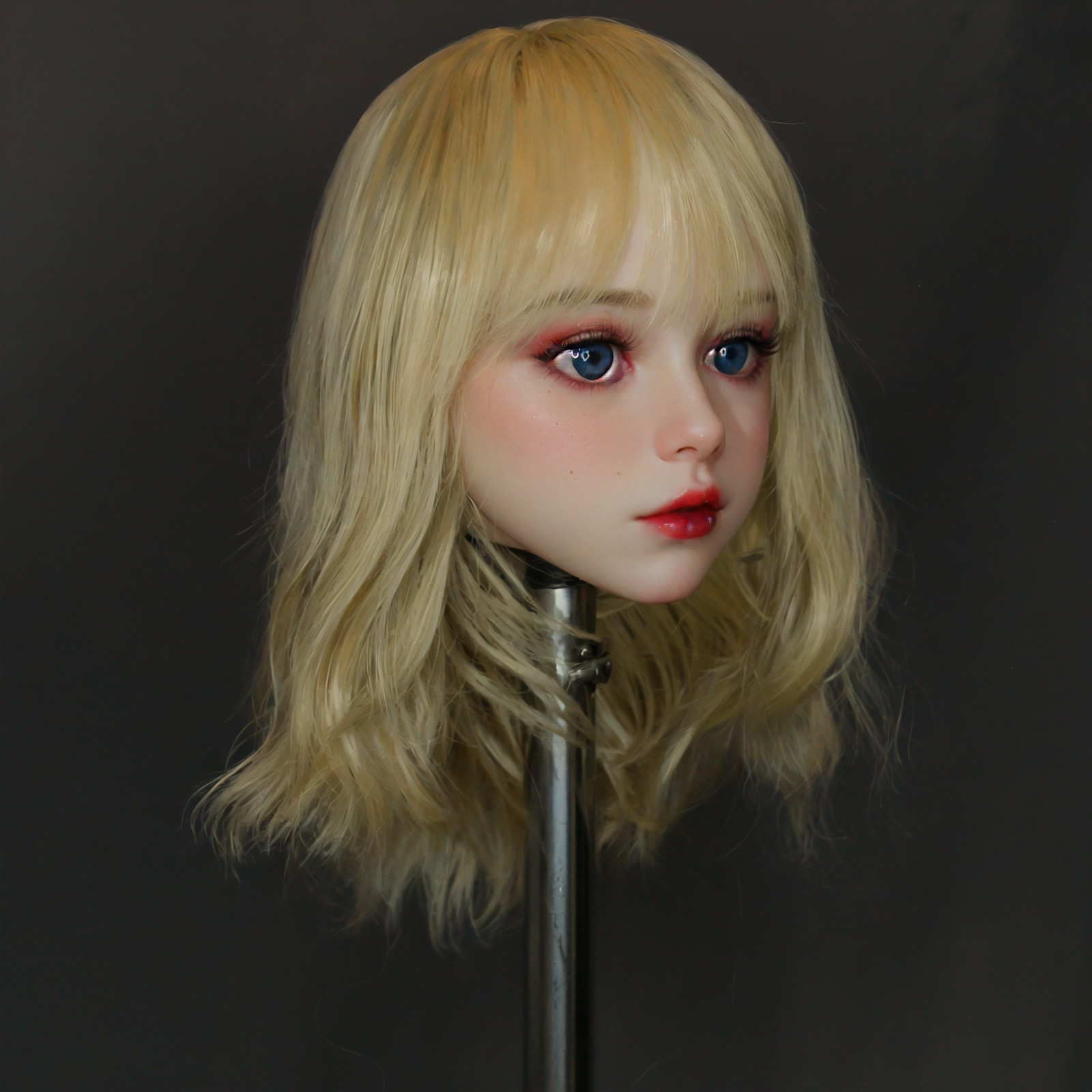 1:1 Realistic Adult Dummy Head | M16 Screw | With Hairpiece