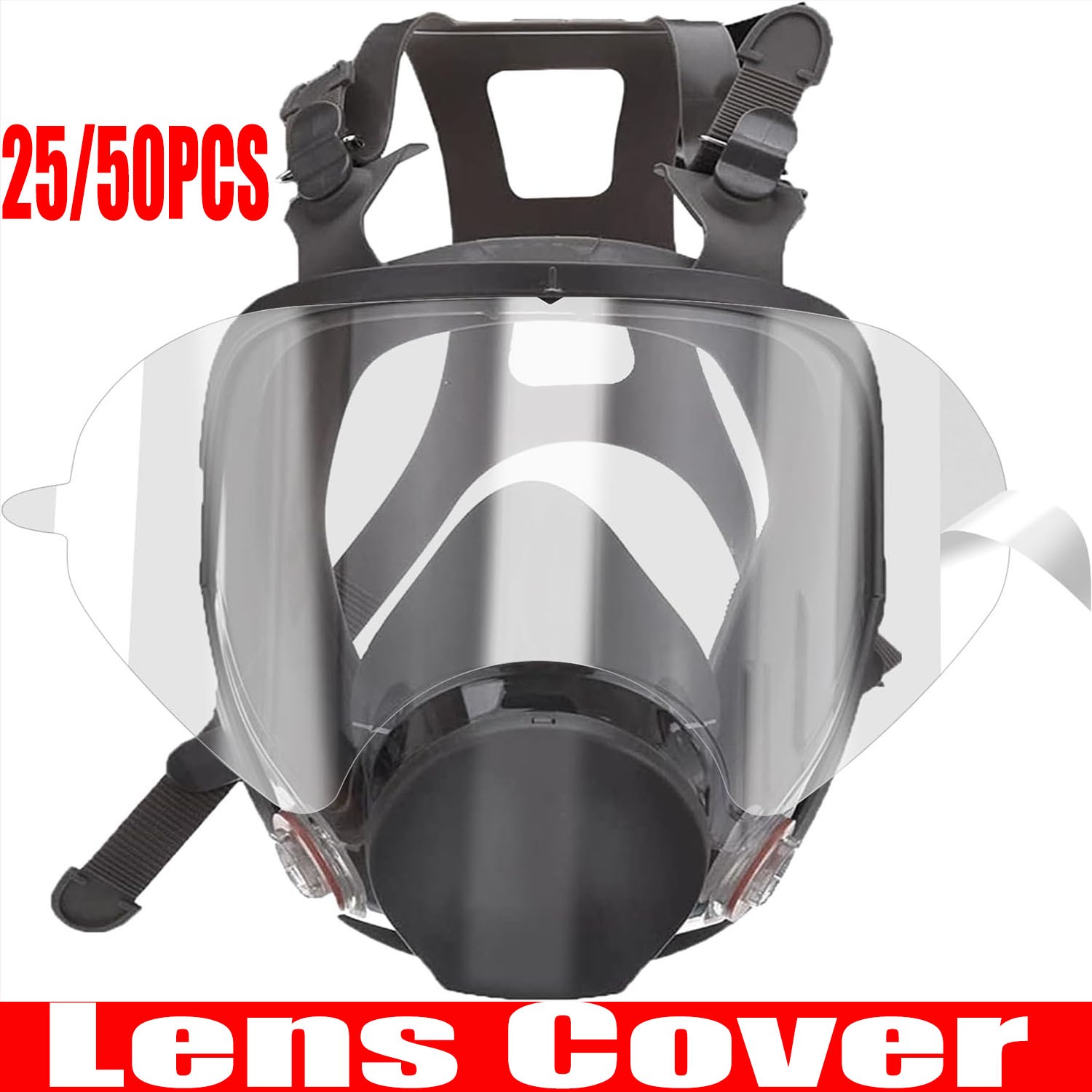 50X For 3M 6885 Face shield LENS Cover for 6800 6900 Full Face Respirator Mask