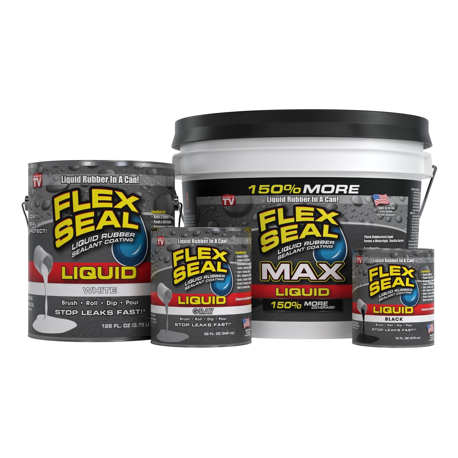 Flex Seal Liquid, Rubber Coating Sealant, Waterproof, Flexible and Breathable