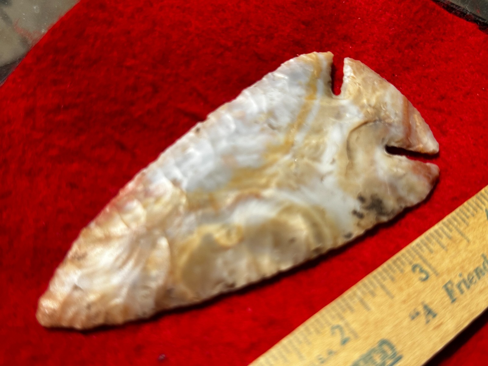 4 1/2" Flintridge Dovetail Point, Indian Artifacts, Hopewell, Arrowheads, Paleo