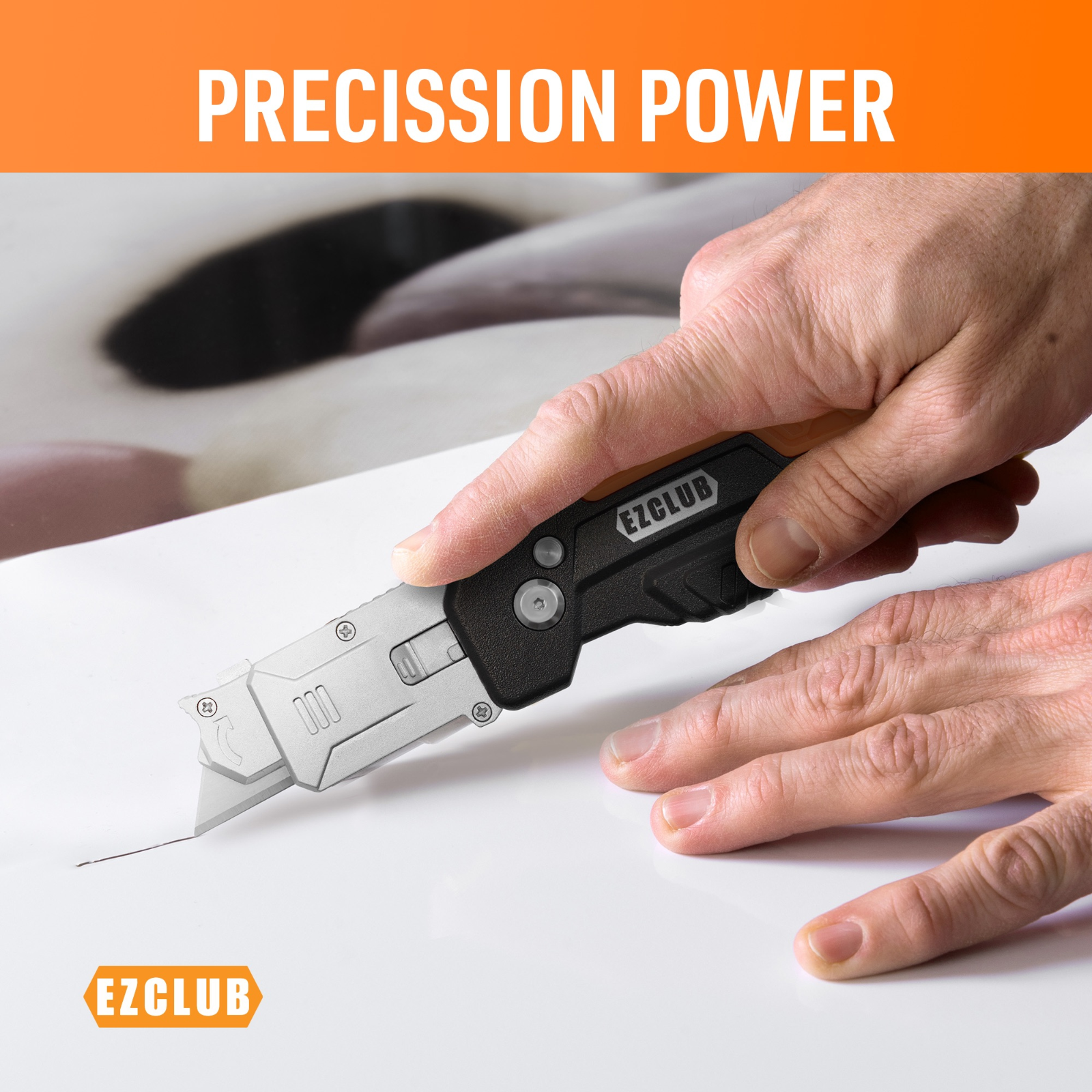 2 in 1 Multifunction Folding Utility Knife Scraper Tool Portable with Carry Case