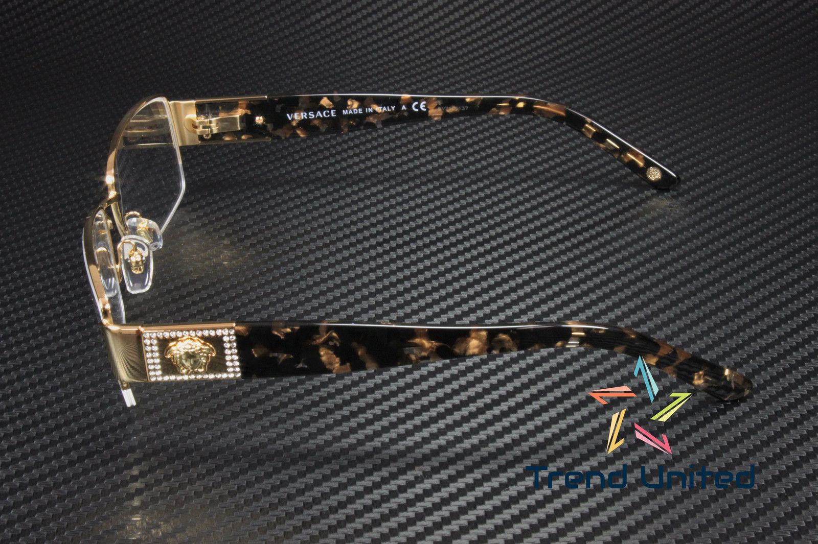 VERSACE VE1175B 1002 Gold Demo Lens 53 mm Women's Eyeglasses