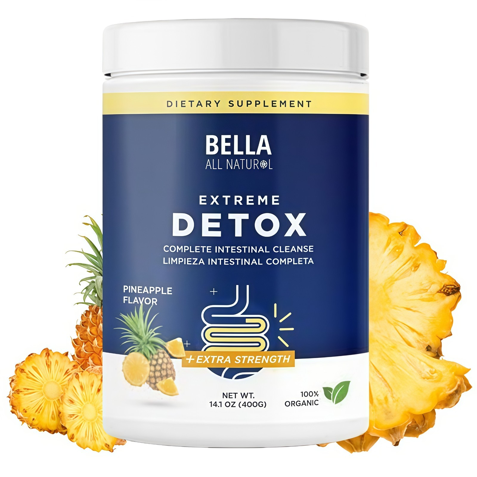 Bella All Natural Extreme Detox Powder (Pineapple)