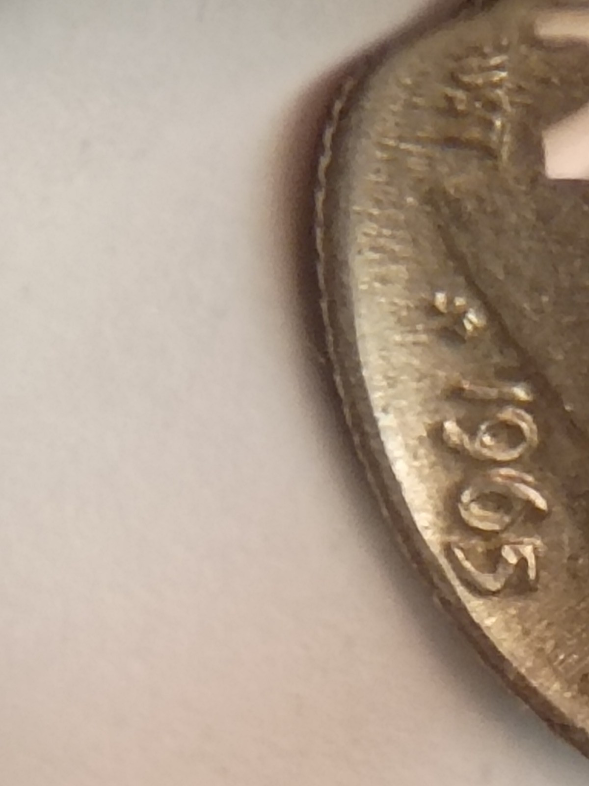 Rare 1995-p Roosevelt dime ERROR DDR @ "CRYING EYE"