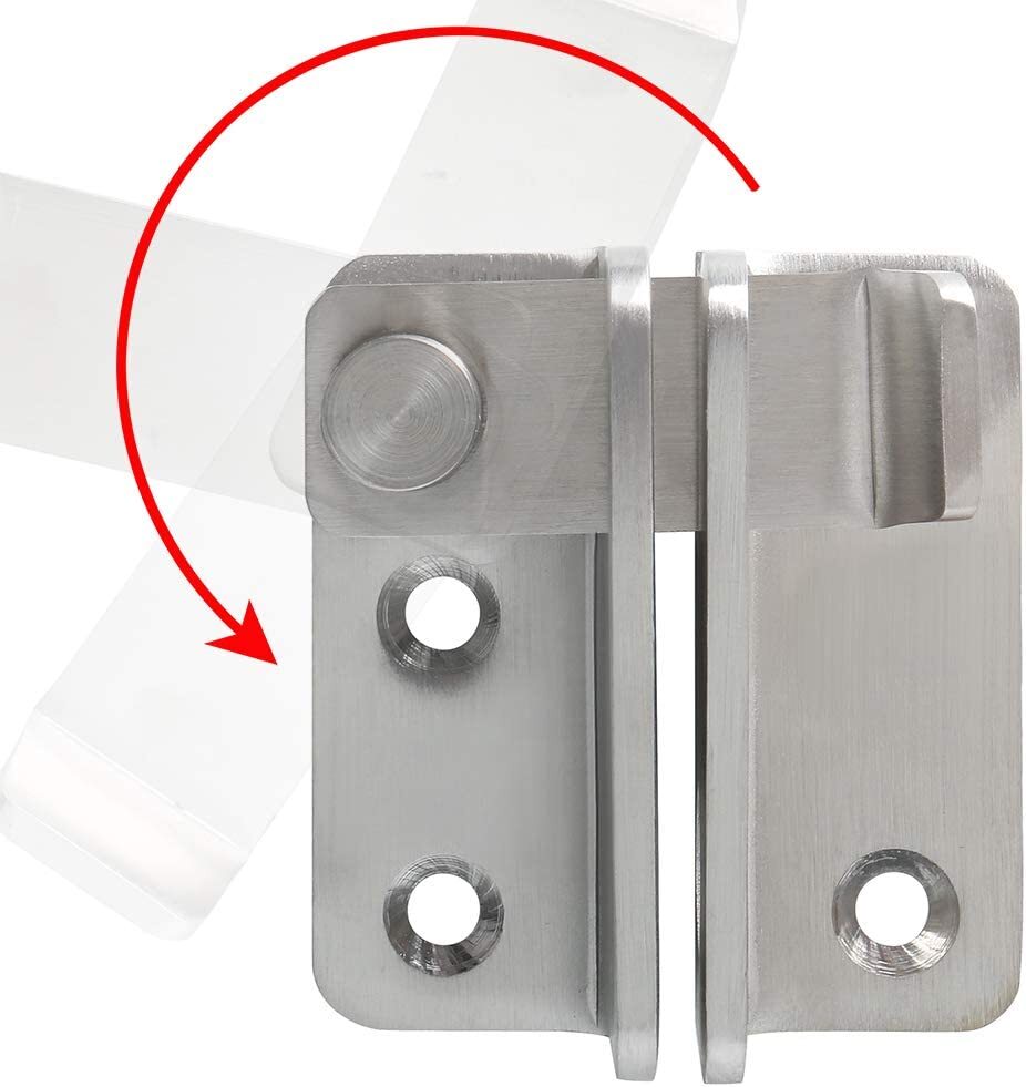 Flip Latch Thickened Heavy Duty Hasp Safety Sliding Door Lock Gate Latches-Large