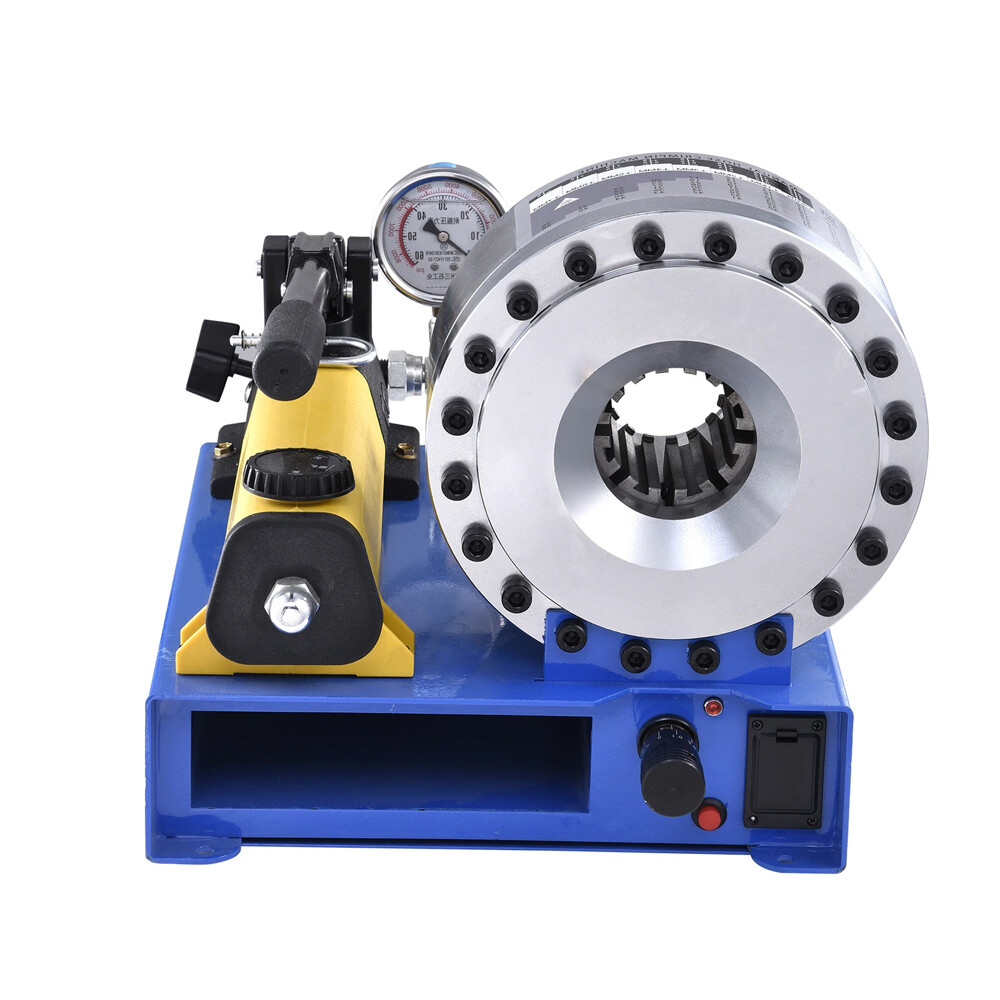 5600KN Hydraulic Hose Crimper Pipe Clamping Machine w/ 8 Sets Dies 10mm-30m